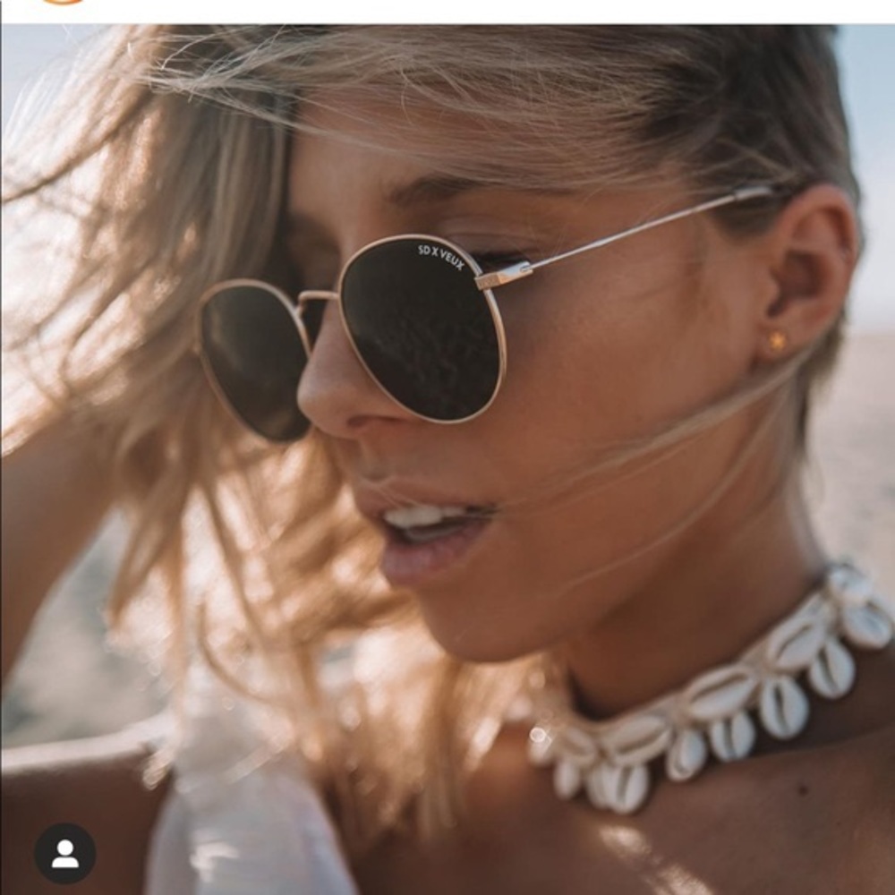 NWT SARAHS DAY VEUX SUMMER GYPSY GOLD SUNGLASSES
